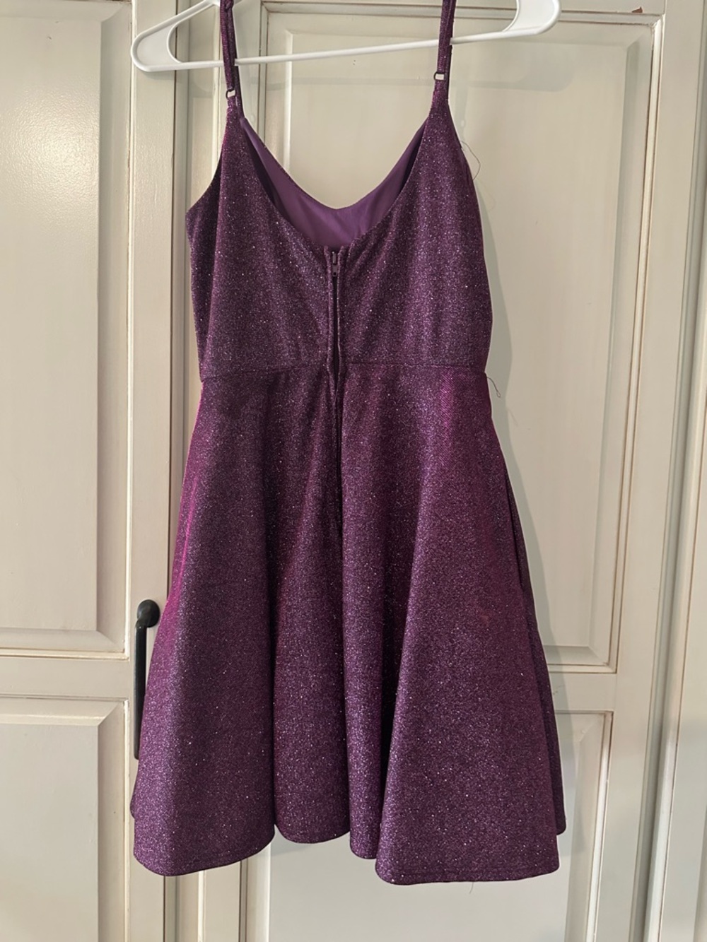 City Studio Purple Glitter Mini Dress - Picture 2 of 7